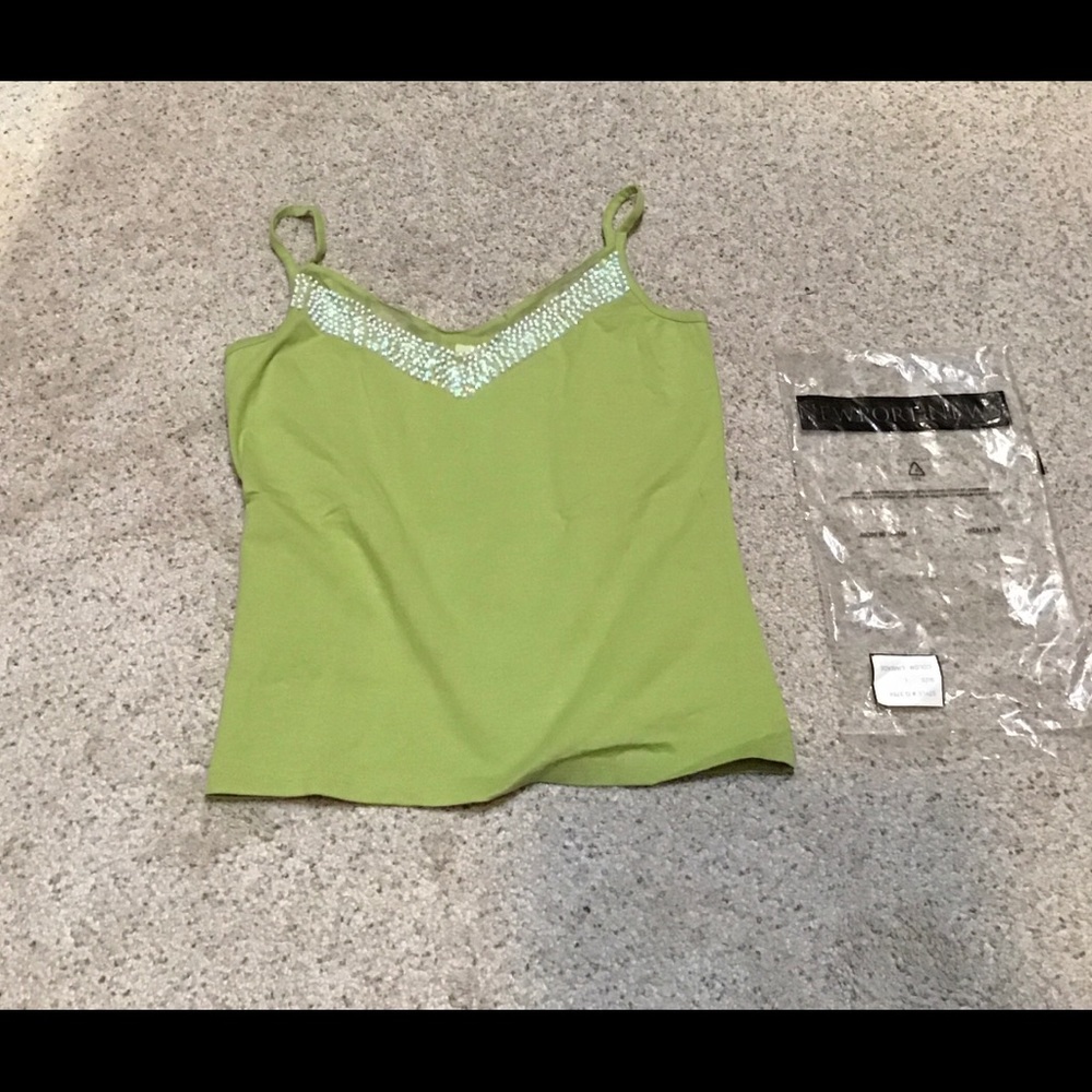 Green Camisole with sequins